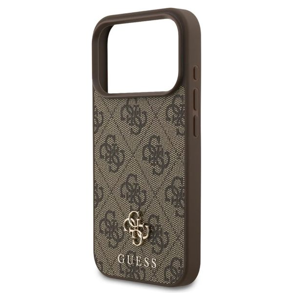 Guess Coque 4G Metal Logo MagSafe Apple iPhone 17 Pro - Marron