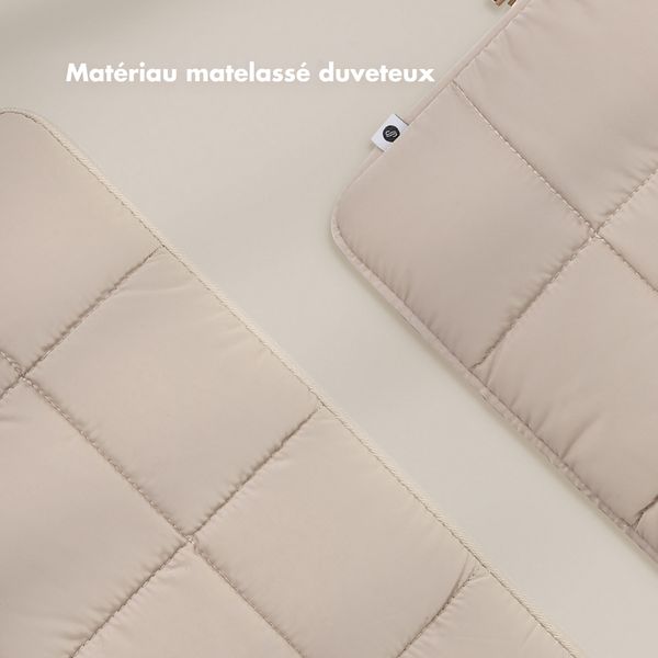 Selencia Pochette ordinateur Puffy 13-14 pouces - Beige