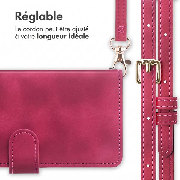 imoshion Etui de télephone portefeuille avec cordon Xiaomi Redmi Note 17 (5G) - Rouge