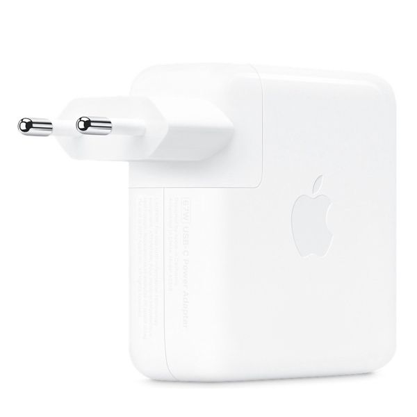 Apple Adaptateur secteur USB-C d'origine 67 W + câble de recharge USB-C vers USB-C d'origine 240 W - 2 mètres - pour Apple MacBook - Blanc