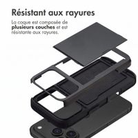 imoshion Coque arrière avec porte-cartes Apple iPhone 18 Pro Max / 17 Pro Max - Noir