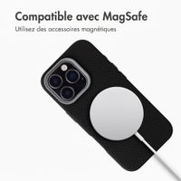 Accezz Coque arrière Mesh avec MagSafe Apple iPhone 16 Pro - Noir