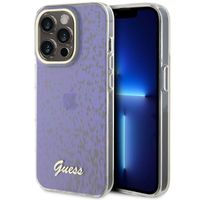 Guess Coque arrière Faceted Mirror Apple iPhone 15 Pro - Bleu