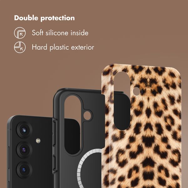 Selencia Coque arrière Vivid avec MagSafe Samsung Galaxy S25 - Wild Leo