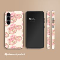 Selencia Coque arrière Vivid avec MagSafe Samsung Galaxy S24 - Paisley Blush