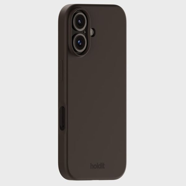 Holdit Coque Silicone Apple iPhone 16 Plus - Chocolate
