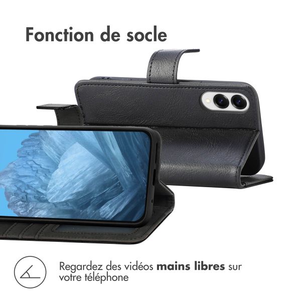 imoshion Étui de télephone portefeuille de luxe Samsung Galaxy S25 Edge - Noir