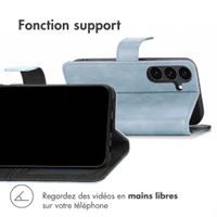 imoshion Étui de télephone portefeuille de luxe Samsung Galaxy S26 FE - Bleu clair