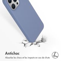 Accezz Coque Liquid Silicone avec MagSafe Apple iPhone 15 Pro Max - Lavender Gray