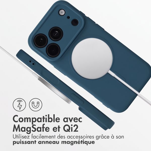 imoshion Coque Couleur avec MagSafe Apple iPhone 18 Pro / 17 Pro - Bleu foncé