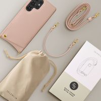 Selencia Coque de télephone Nova avec cordon et porte-cartes Samsung Galaxy S25 Ultra - Dusty Rose