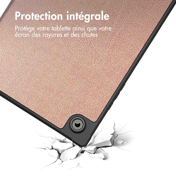 imoshion Coque tablette Trifold Samsung Galaxy Tab A8 - Rose Doré