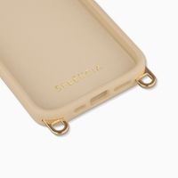 Selencia Coque arrière Rivièra avec MagSafe avec crochets amovibles Apple iPhone 15 Pro - Milky Latte