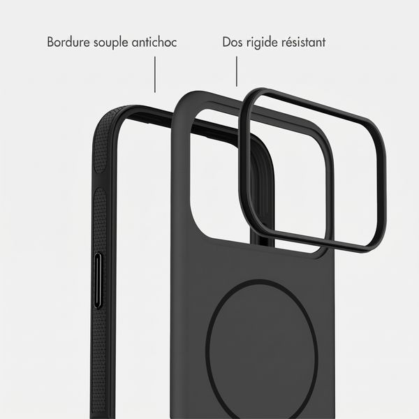 imoshion Coque arrière Color avec Thin MagSafe Ring Apple iPhone 17 Pro - Noir