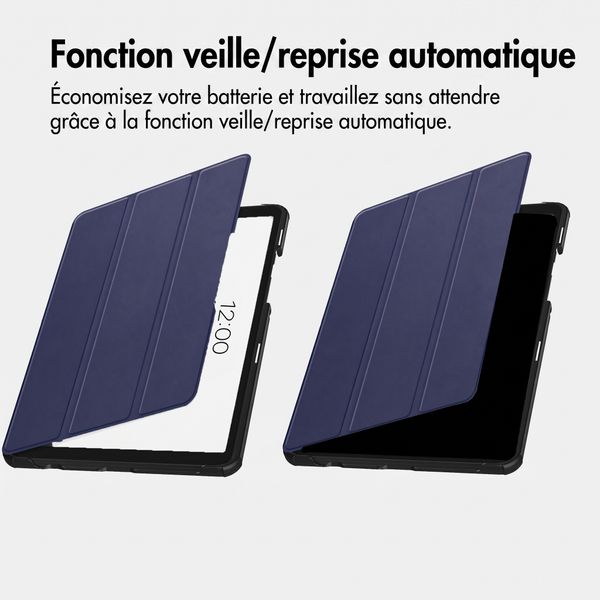 imoshion Coque tablette Trifold Apple iPad 11 (2025) 11 pouces A16 / iPad 10 (2022) 10.9 pouces - Bleu