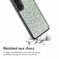 imoshion Coque Design Samsung Galaxy S26 FE - Smoke Green Flowers