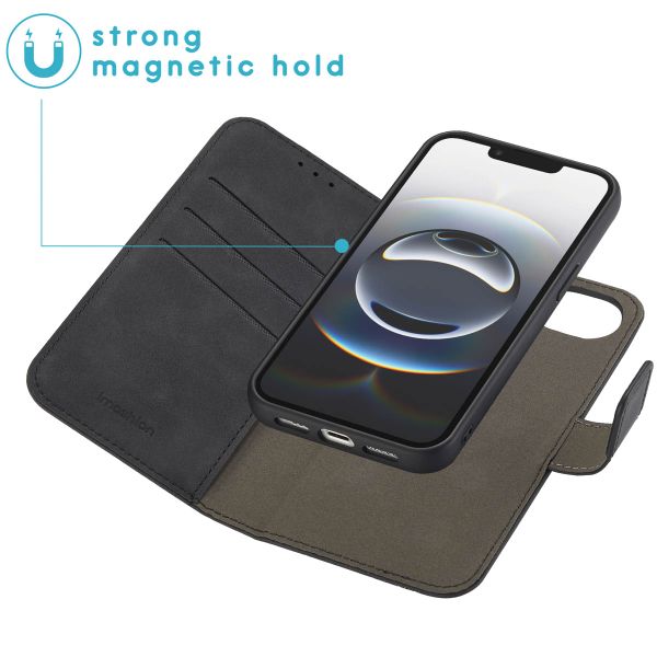 imoshion Etui de télephone luxe 2-en-1 amovible Apple iPhone 17e / 16e - Noir