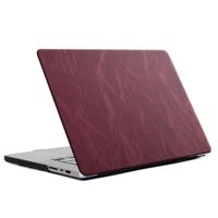 Selencia Coque en velours Apple MacBook Air 13 pouces (2022 / 2024 M3 / 2025 M4 / 2026 M5) - Rouge foncé