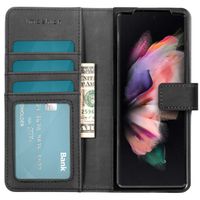 imoshion Étui de télephone portefeuille de luxe Samsung Galaxy Z Fold3 - Zwart - Noir