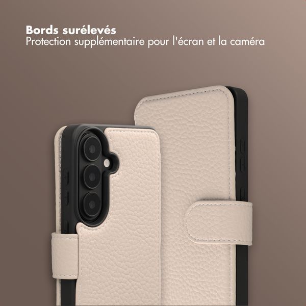 Selencia Étui Riva avec MagSafe et cordon de téléphone Samsung Galaxy S26 - Beige