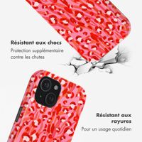 Selencia Coque arrière Vivid avec MagSafe Apple iPhone 15 - Wild Spots Lipstick
