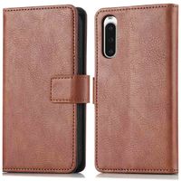 imoshion Étui de télephone portefeuille de luxe Sony Xperia 10 V - Marron