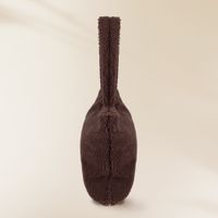 Selencia Sac Fourre-tout Zaya - Teddy Sac Ordinateur 16 pouces - Choco Brown