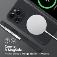 imoshion Coque arrière Color avec cordon amovible et MagSafe Apple iPhone 16 Pro - Noir