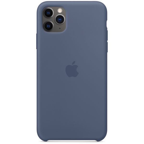 Apple 4 Pack Coque en silicone Apple iPhone 11 Pro Max - Transparant + Seafoam + Alaskan Blue + Black