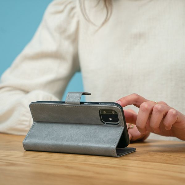 imoshion Étui de télephone portefeuille de luxe Samsung Galaxy S21 - Gris