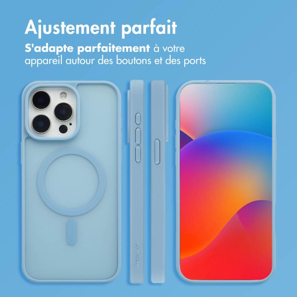 imoshion Coque Color Guard avec MagSafe Apple iPhone 15 Pro Max - Bleu clair
