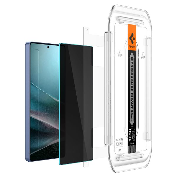 Spigen Protection d'écran en verre trempé GLAStR Privacy Applicator - lot de 2 Samsung Galaxy S25 Ultra