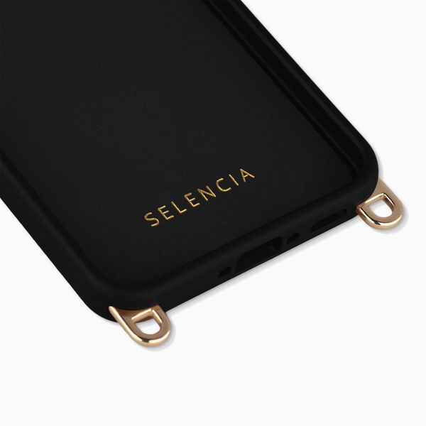 Selencia Coque arrière Rivièra avec MagSafe avec crochets amovibles Samsung Galaxy A36 / A56 - Velvet Black