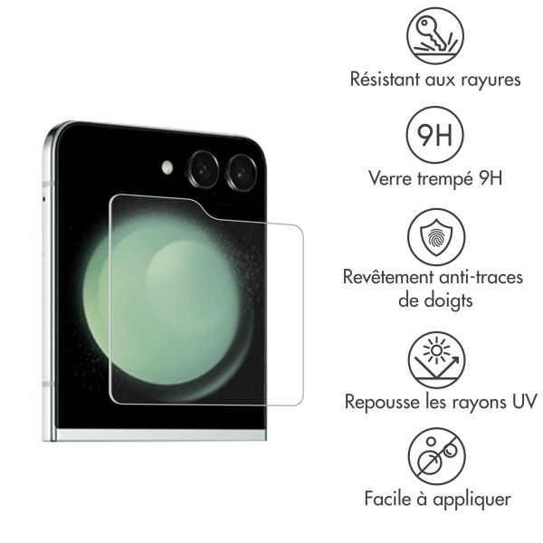 Accezz Protection d'écran en verre trempé Samsung Galaxy Z Flip 5 / 6 / 7 FE