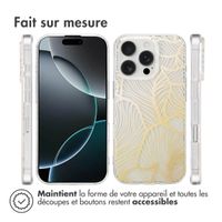 imoshion Coque Design Apple iPhone 16 Pro - Golden Leaves Transparent