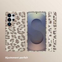 Selencia Coque Sabi imprimé panthère avec MagSafe Samsung Galaxy S25 Ultra - Soft Ivory