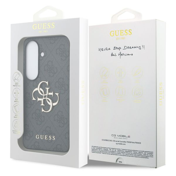 Guess Coque 4G Metal Logo Backcover Samsung Galaxy S26 Plus - Noir