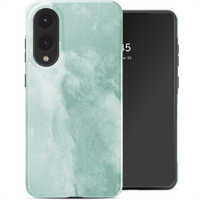 Selencia Coque arrière Vivid Samsung Galaxy S25 Edge - Marble Grayed Jade