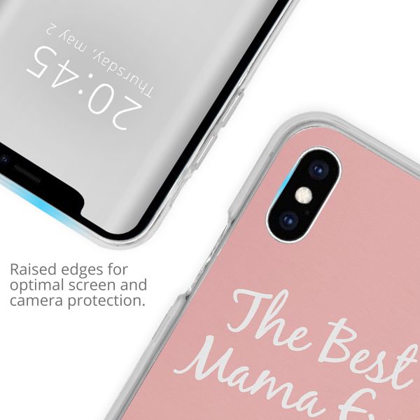 Concevez votre propre coque transparente Apple iPhone X / Xs - Transparent