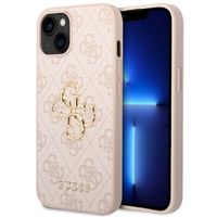 Guess Coque 4G Metal Logo Backcover Apple iPhone 14 - Rose