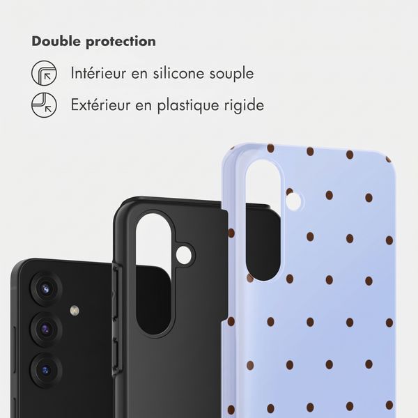 Selencia Coque arrière Vivid Samsung Galaxy S25 FE - Happy Dots Digital Sky
