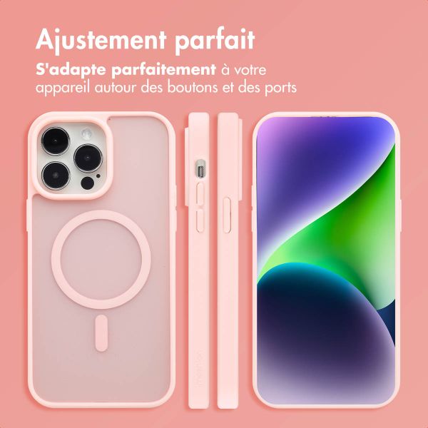 imoshion Coque Color Guard avec MagSafe Apple iPhone 14 Pro Max - Rose clair