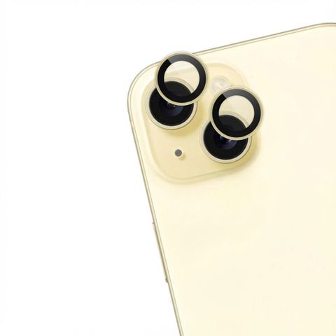 imoshion Lot de 2 protections d'objectif de caméra Apple iPhone 15 / 15 Plus - Yellow