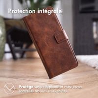 imoshion Étui de télephone portefeuille de luxe Samsung Galaxy Z Fold 8 Ultra - Marron foncé
