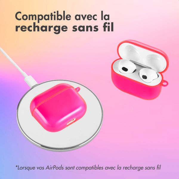 imoshion Coque Néon Apple AirPods 3 - Rose Fluo