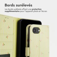 imoshion Étui de télephone portefeuille Design Apple iPhone 17e / 16e - Garden Stripes