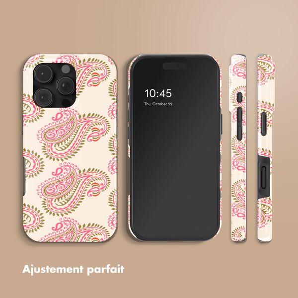 Selencia Coque arrière Vivid avec MagSafe Apple iPhone 16 Pro Max - Paisley Blush