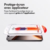 Accezz Protecteur d'écran en verre trempé + Applicateur Apple iPhone Duo