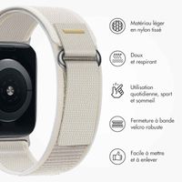 imoshion Bracelet Trail en nylon Apple Watch | 44/45/46/49 mm - Lumière stellaire