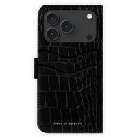iDeal of Sweden Magnet Wallet+ Étui portefeuille Apple iPhone 18 Pro / 17 Pro - Black Croco